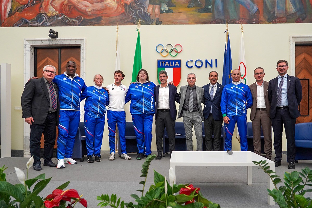 Al Salone d'Onore del CONI gli azzurri paralimpici per il Mondiale di atletica