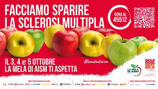 La mela di Aism torna nel fine settimana in 5000 piazza