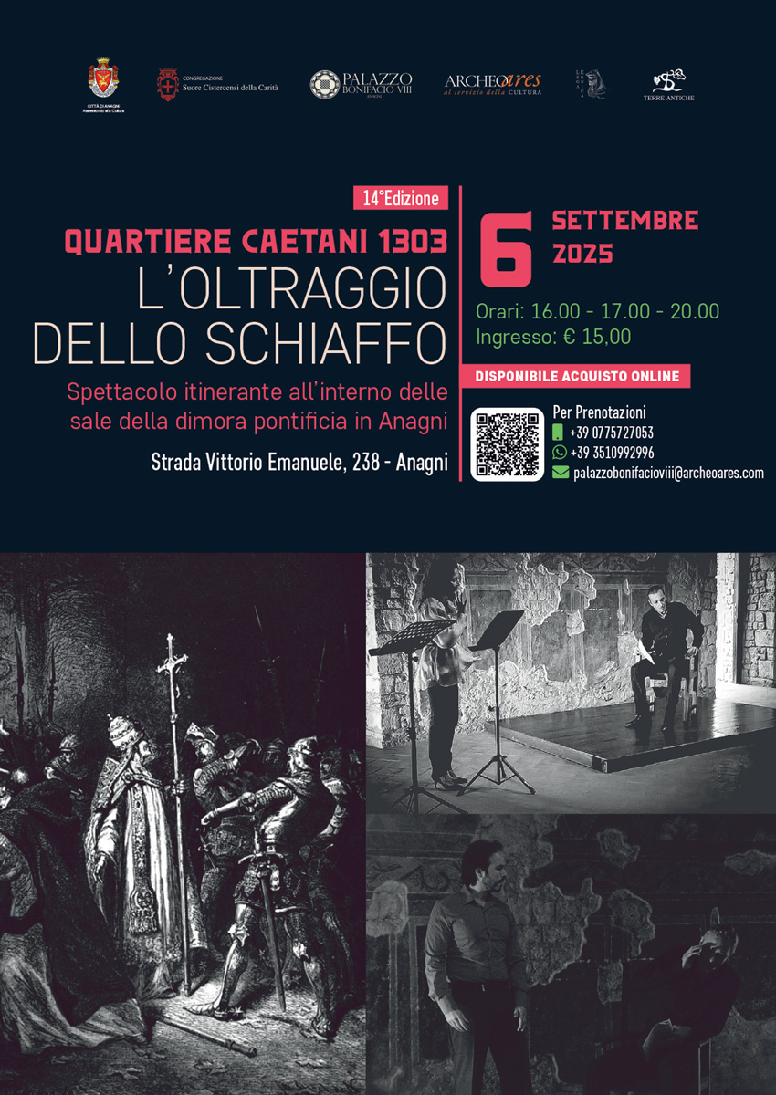Ad Anagni il 6 settembre la rievocazione dello "Schiaffo di Anagni"