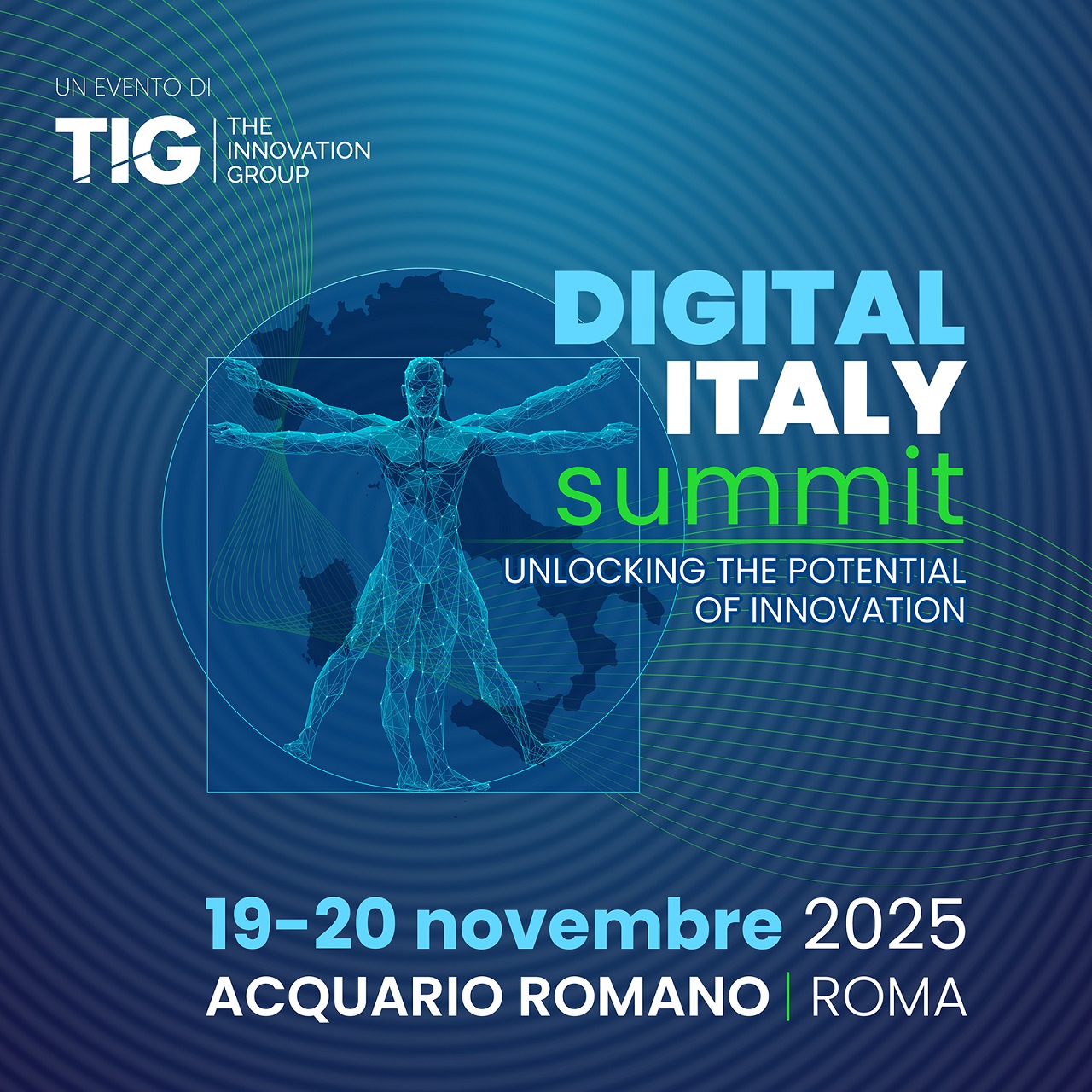 Digital Italy Summit 2025 il 19 e 20 novembre all'Acquario Romano