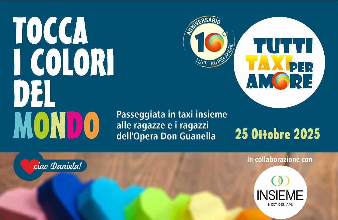 Nuova edizione del Tutti Taxi per Amore Day – Tocca i colori del mondo