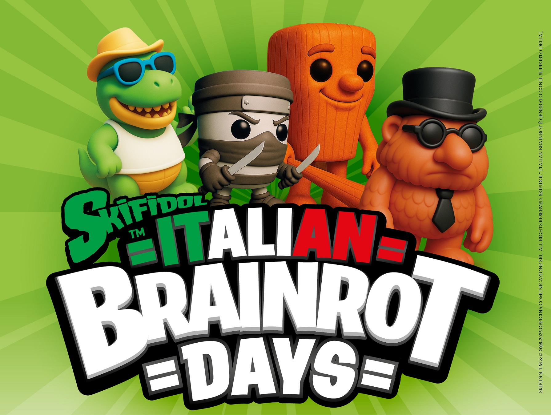 Lo Skifidol™ Italian Brainrot Days a Porte di Roma il 6 e 7 dicembre