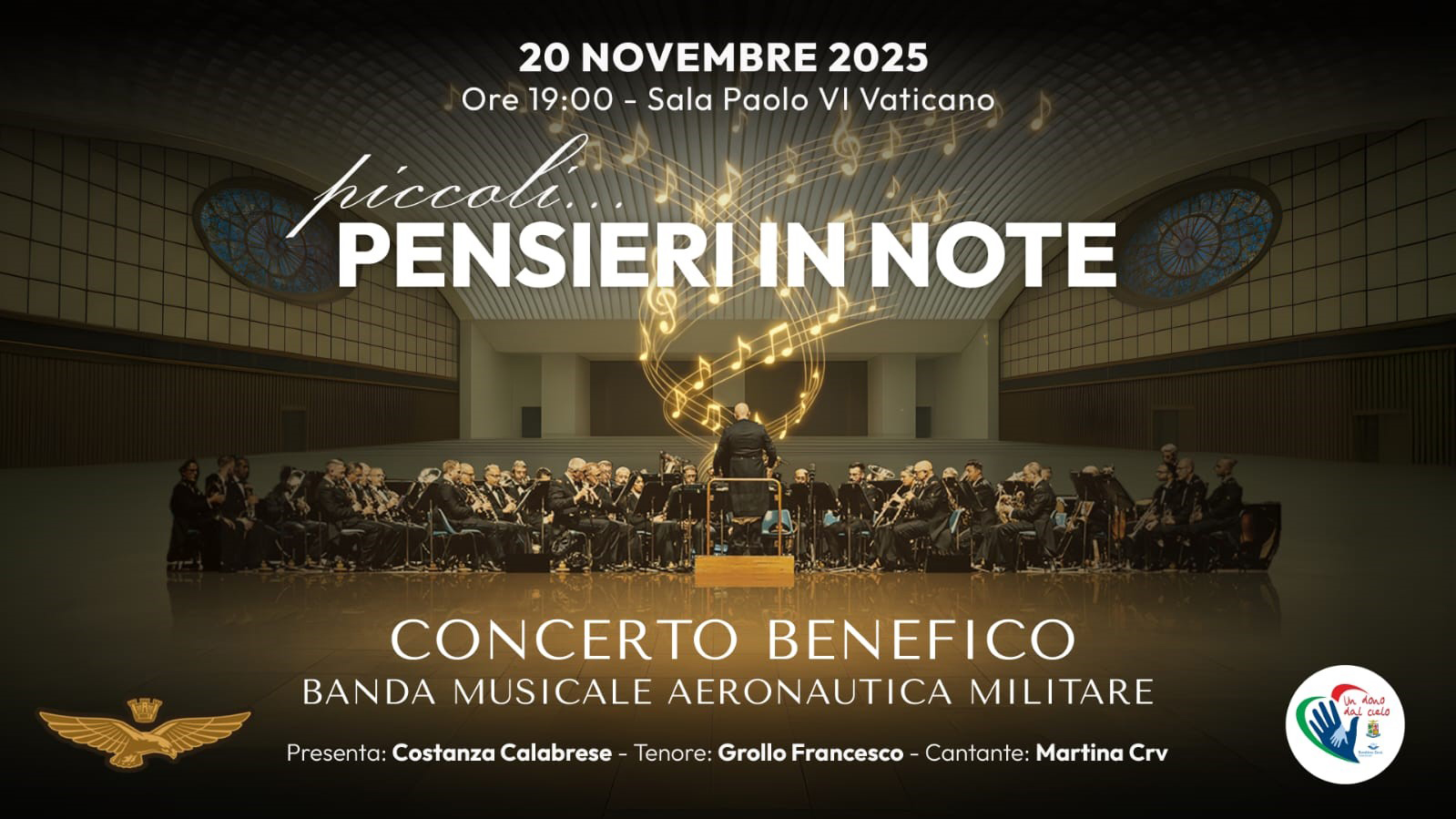 La Banda Musicale dell’Aeronautica Militare per il Bambino Gesù