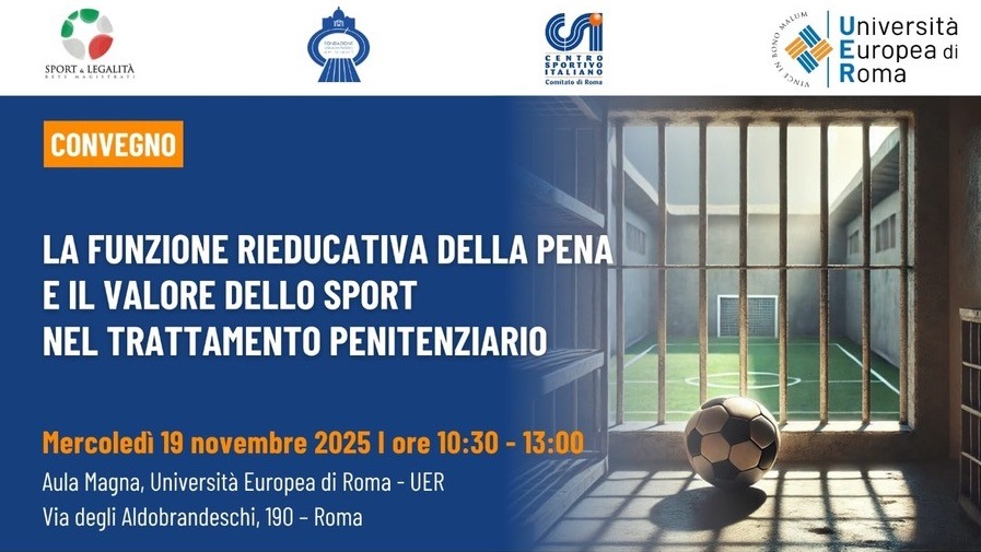 Lo sport nel trattamento della pena: convegno all'Università Europea