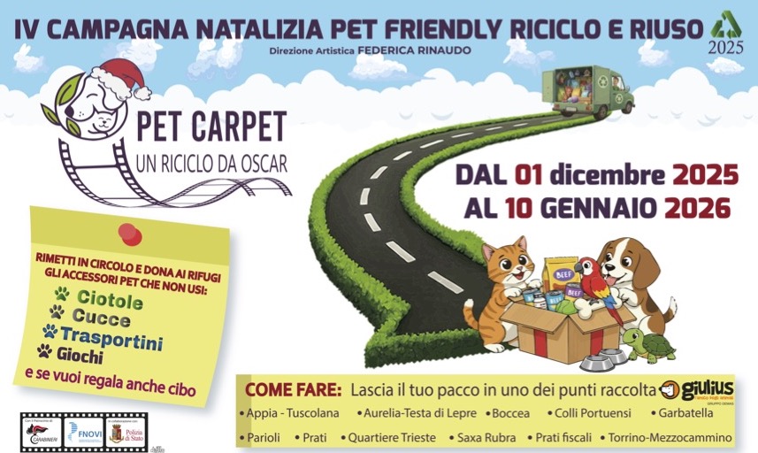 A Natale la campagna “Pet Carpet: Un riciclo da Oscar”