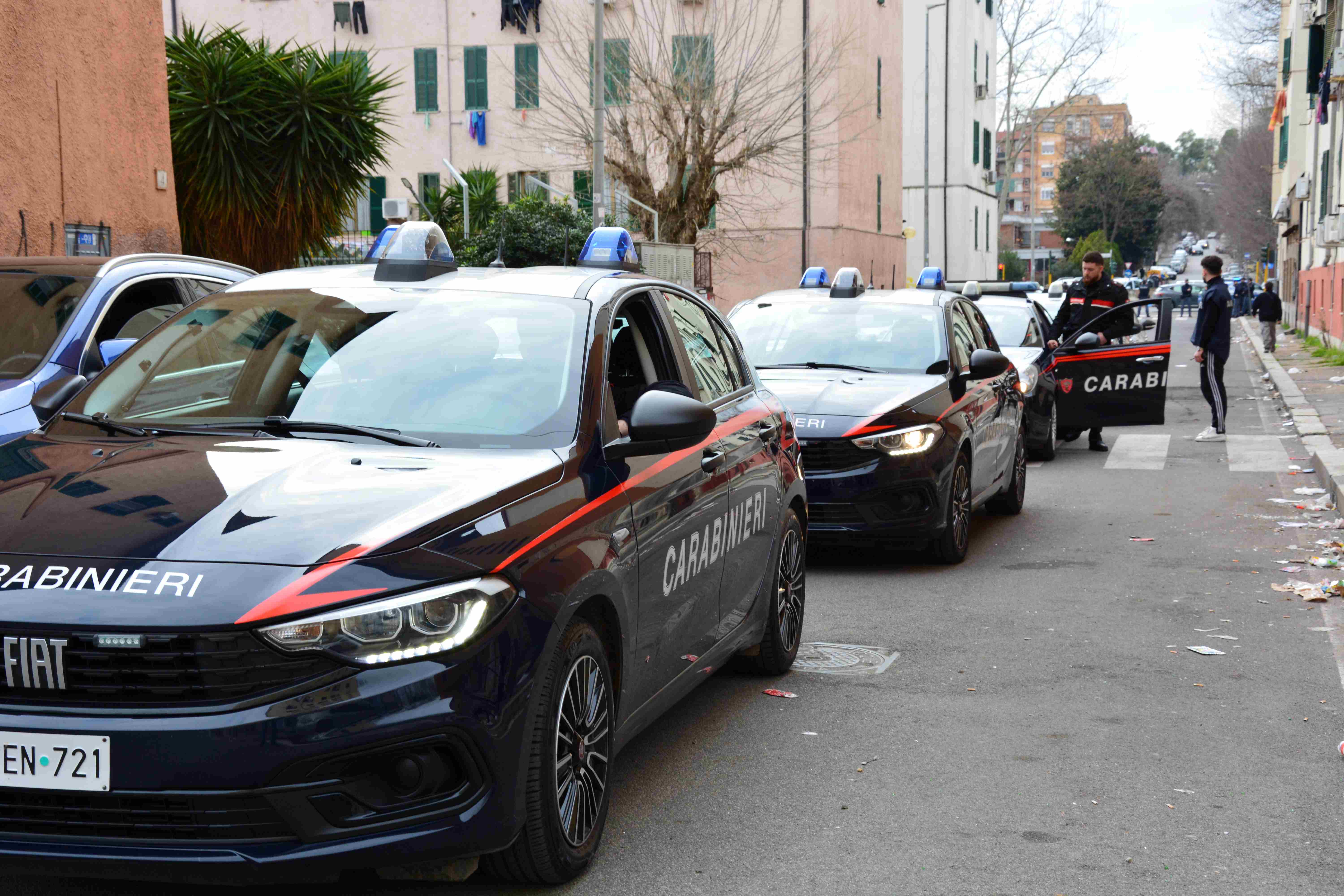 Blitz antidroga nell'area del Quarticciolo dei Carabinieri