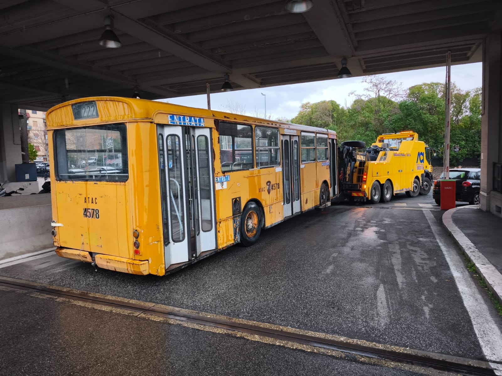 Recuperato il Fiat 418 del 1980 dalla rimessa Atac di Tor Sapienza