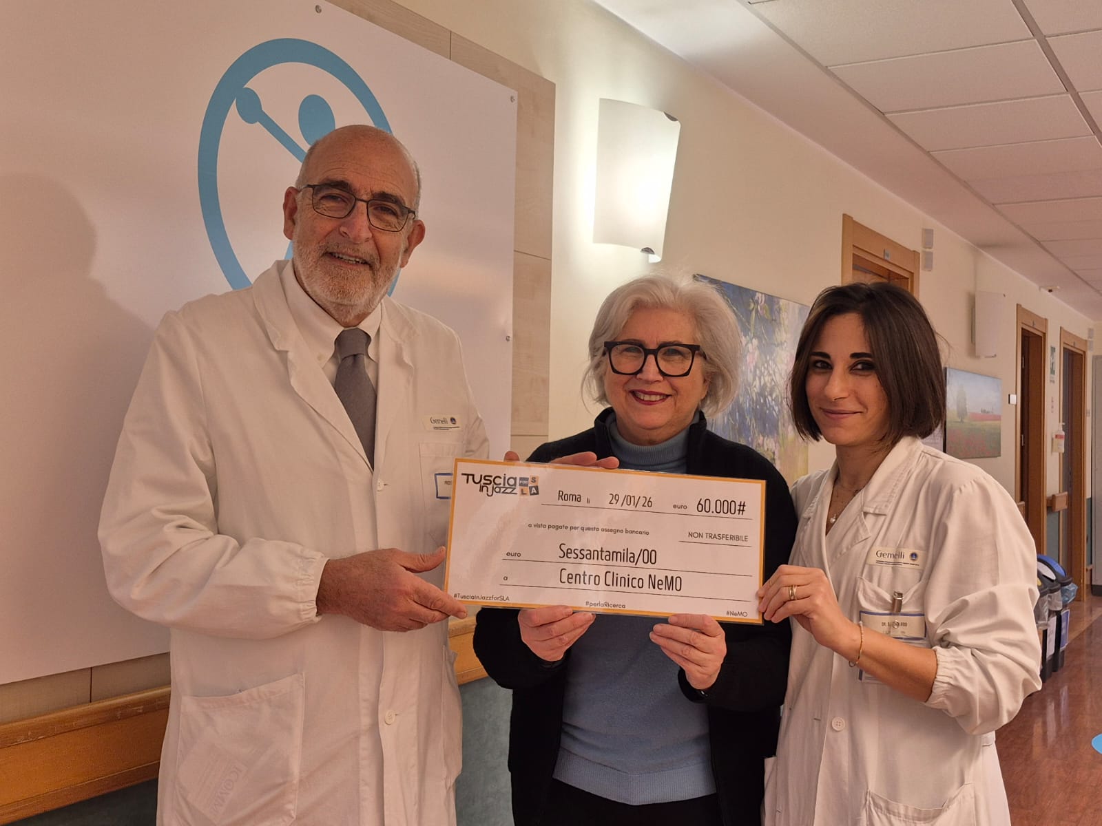 Tuscia in Jazz for SLA: 60.000 euro per la ricerca a NeMO