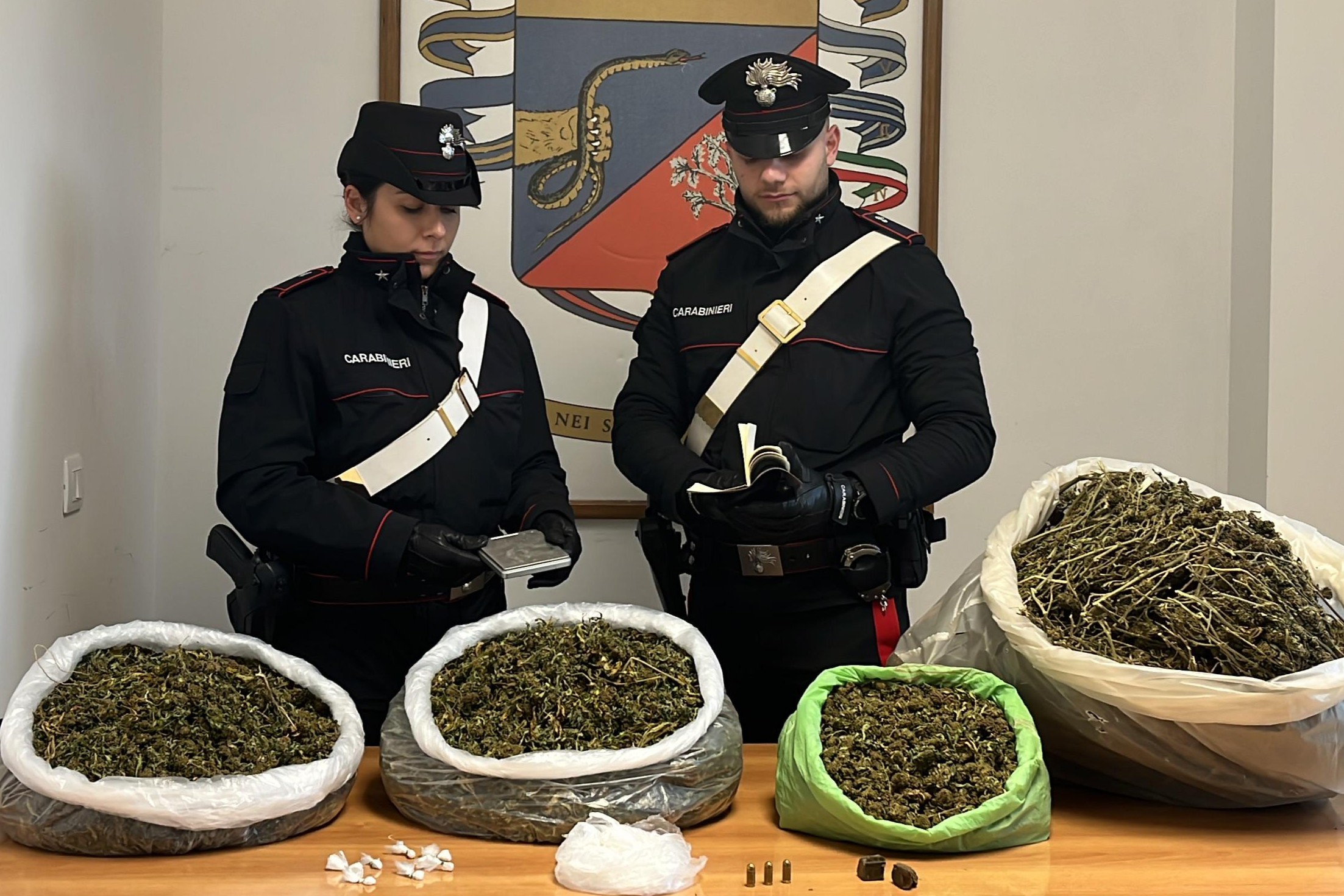Operazione antidroga a Cerveteri dei Carabinieri: due arresti