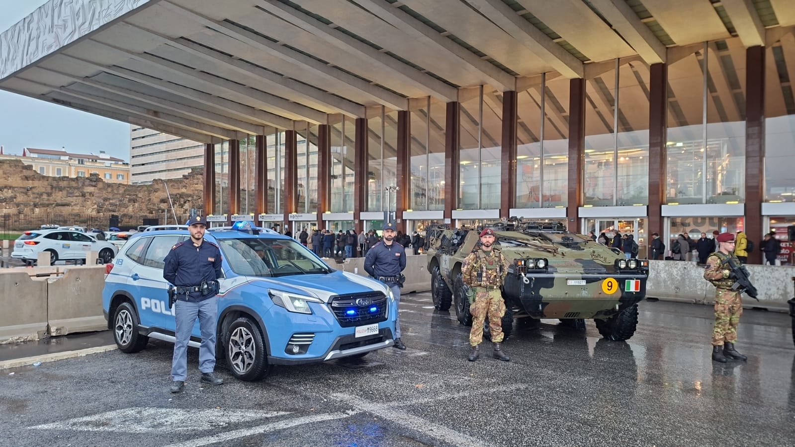 Ranking del dispositivo di sicurezza della stazione Termini implementato