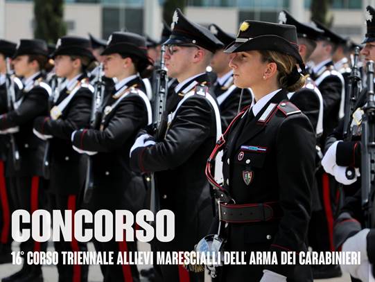 Al via il concorso Allievi Marescialli dell’Arma dei Carabinieri