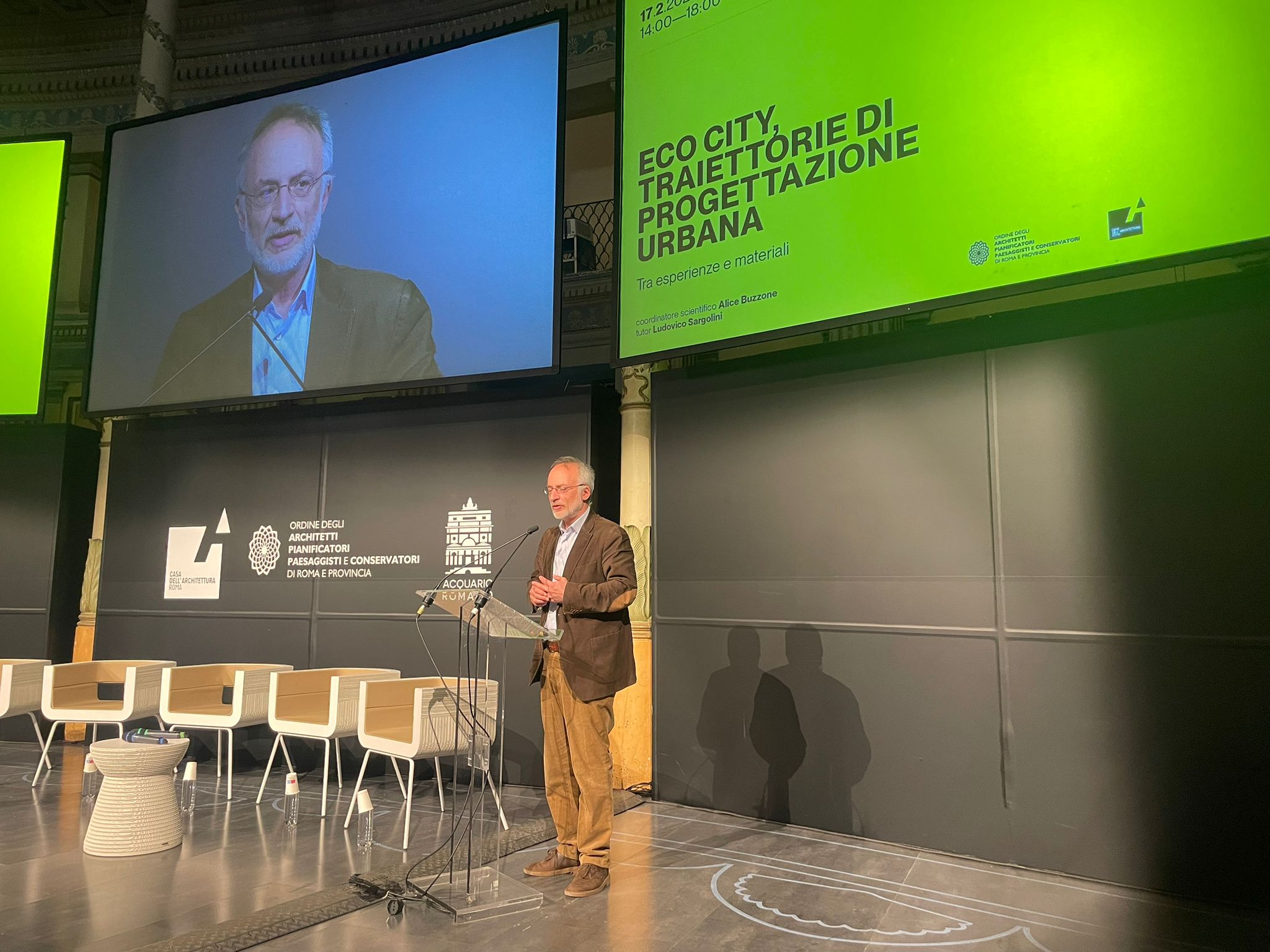 Stefano Mancuso per l'evento Eco City alla Casa dell'Architettura