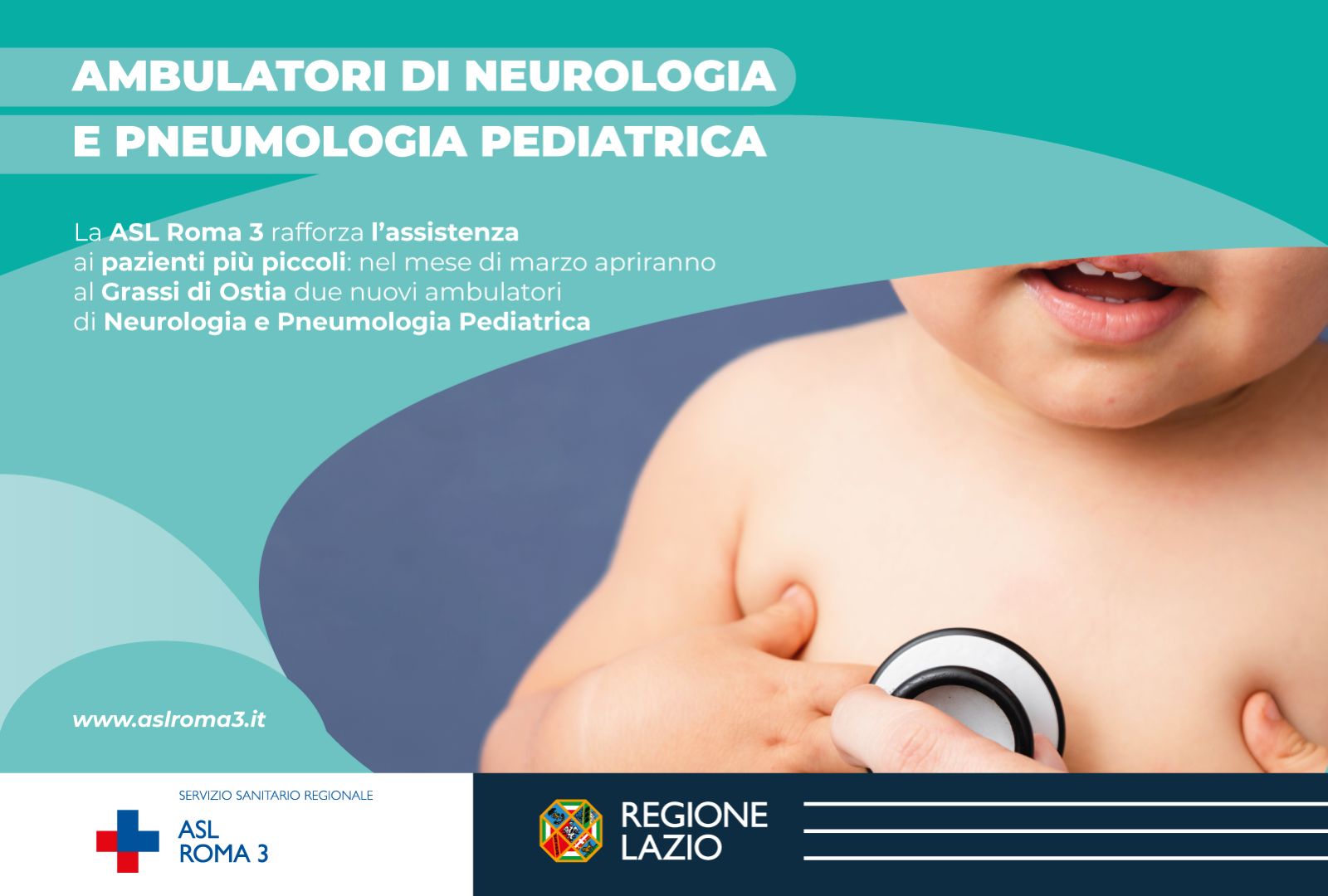 La ASL Roma 3 rafforza l’assistenza ai pazienti più piccoli