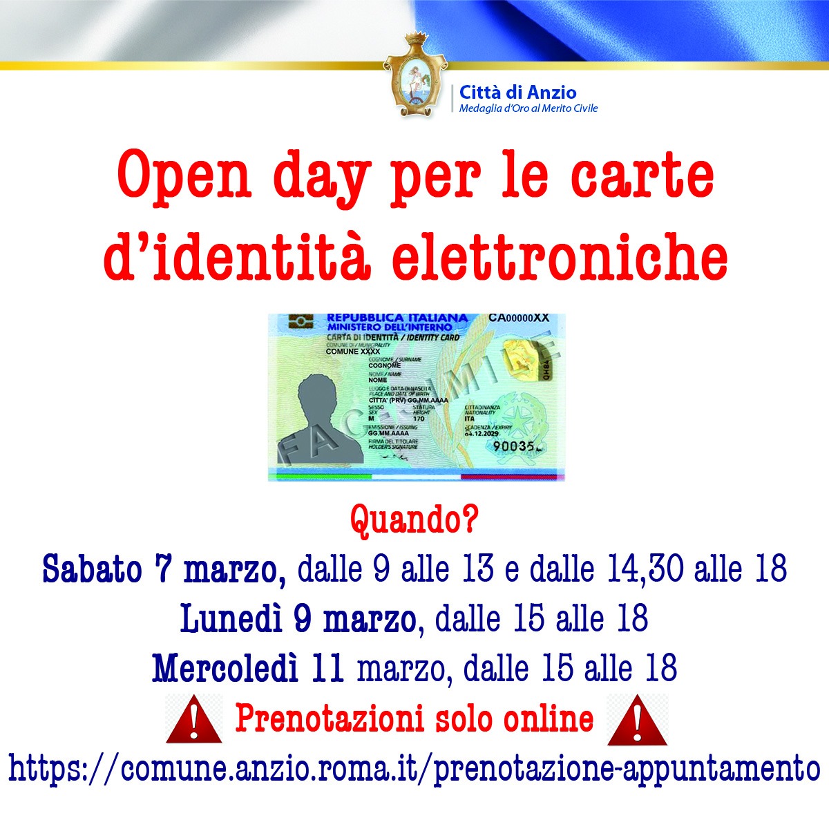 “Open Day” CIE ad Anzio con tre appuntamenti a marzo