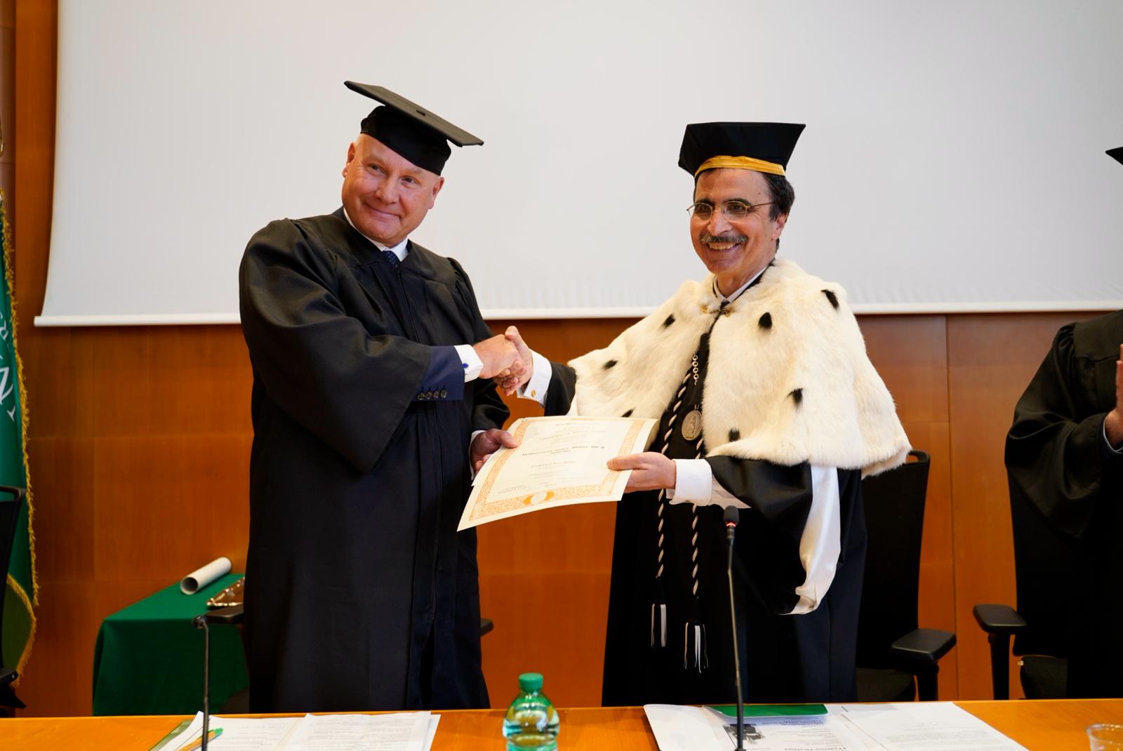 Federico Vecchioni dottore honoris causa all'Università LUMSA