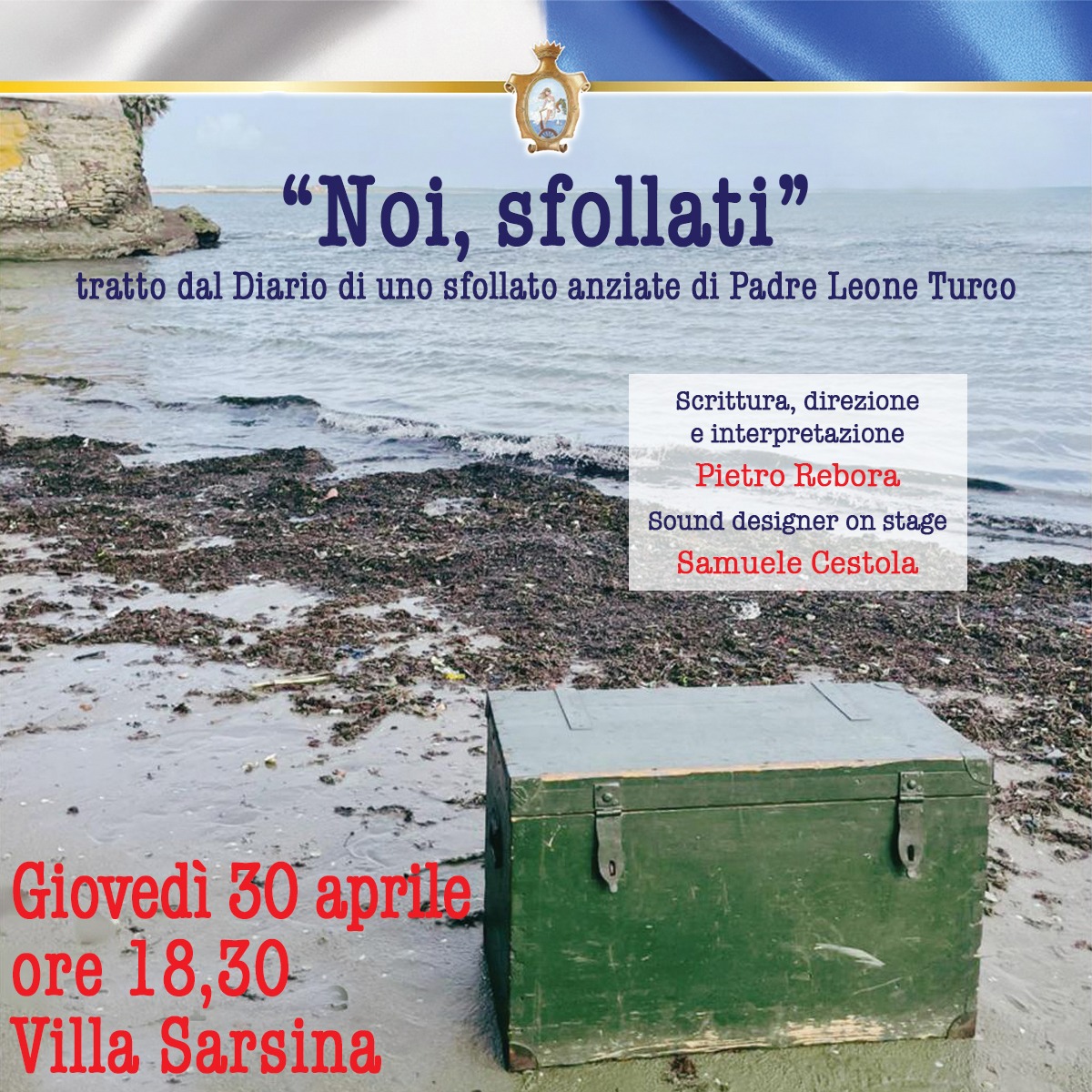 "Noi sfollati" il 30 aprile nell'atrio di Villa Sarsina ad Anzio