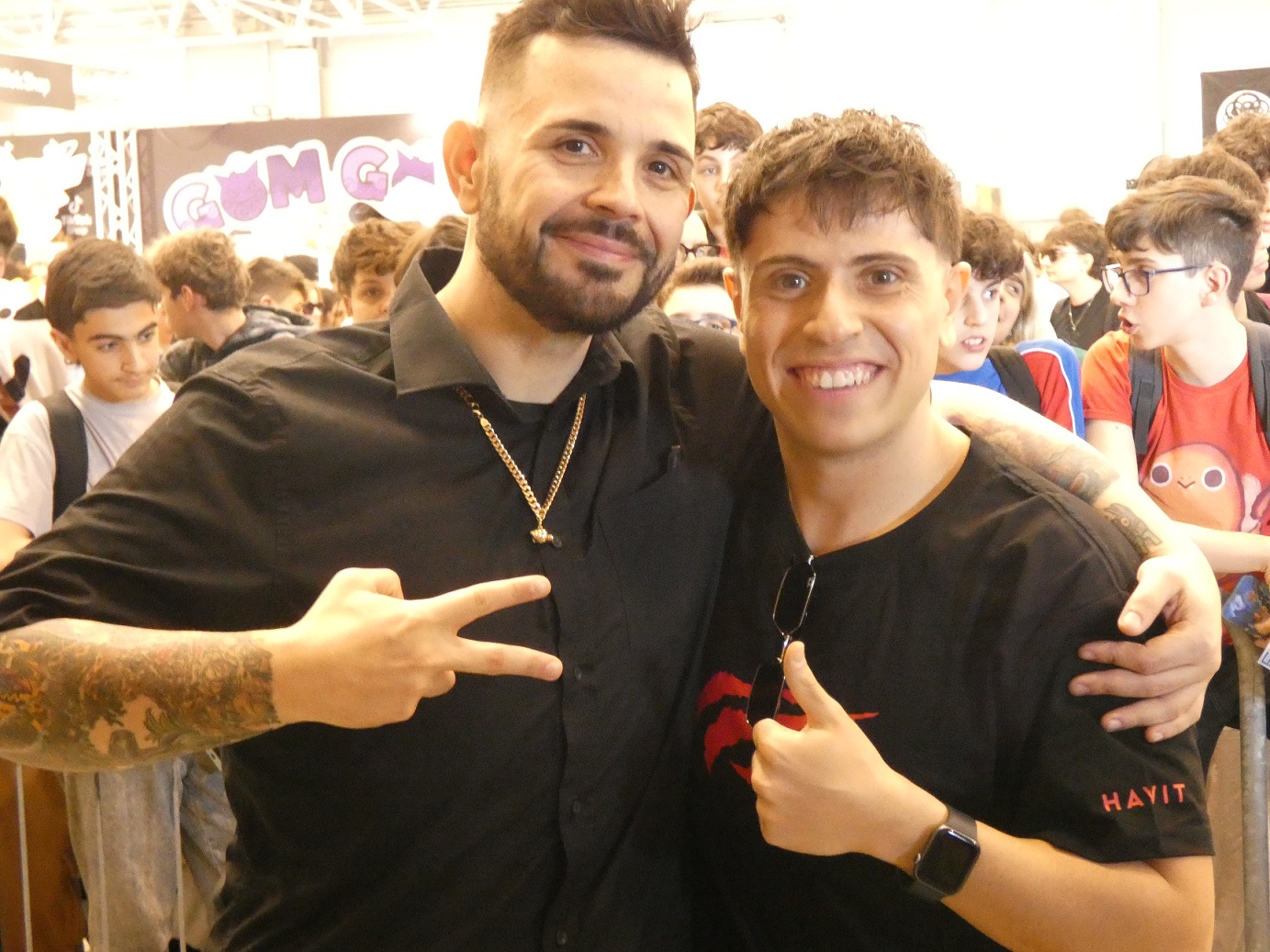 Cicciogamer 89 a Romics in esclusiva per Radio Roma Capitale