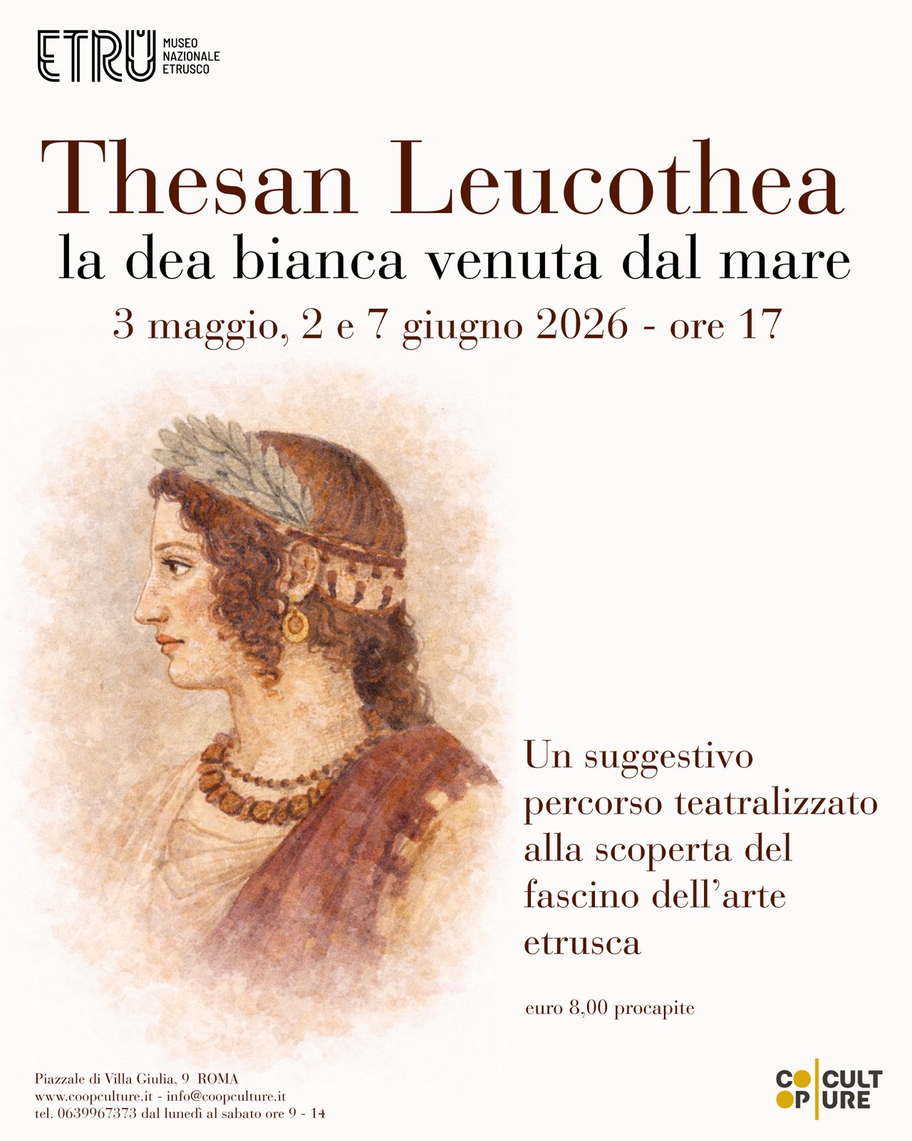 Al Museo Nazionale Etrusco “Thesan Leucothea: la dea bianca venuta dal mare”