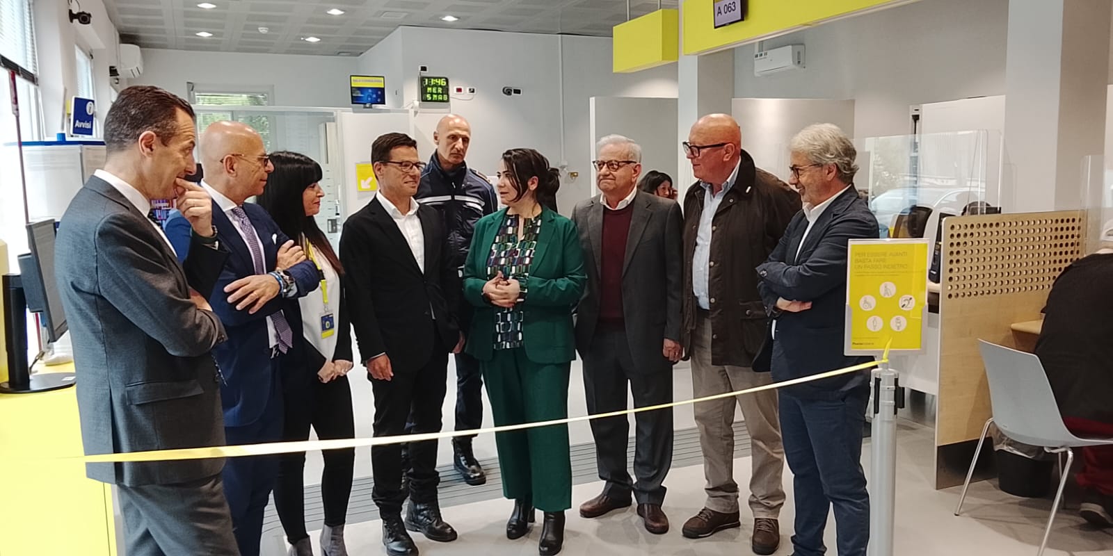 L’ufficio postale di Olevano Romano con gli standard "Polis"