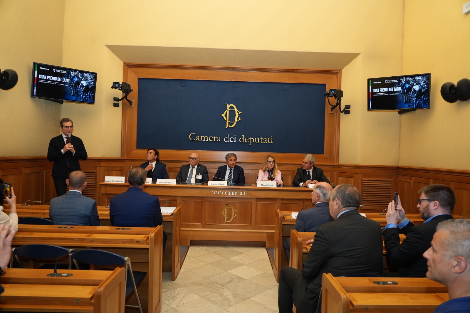 Alla sala stampa della Camera la presentazione del Gran Premio del Lazio di ciclismo
