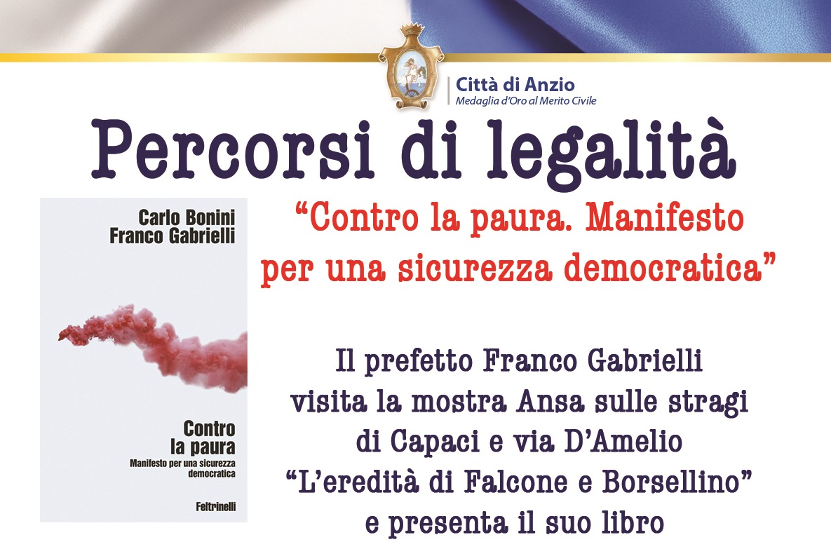 “Percorsi di legalità” il 17 giugno a Villa Sarsina con Franco Gabrielli